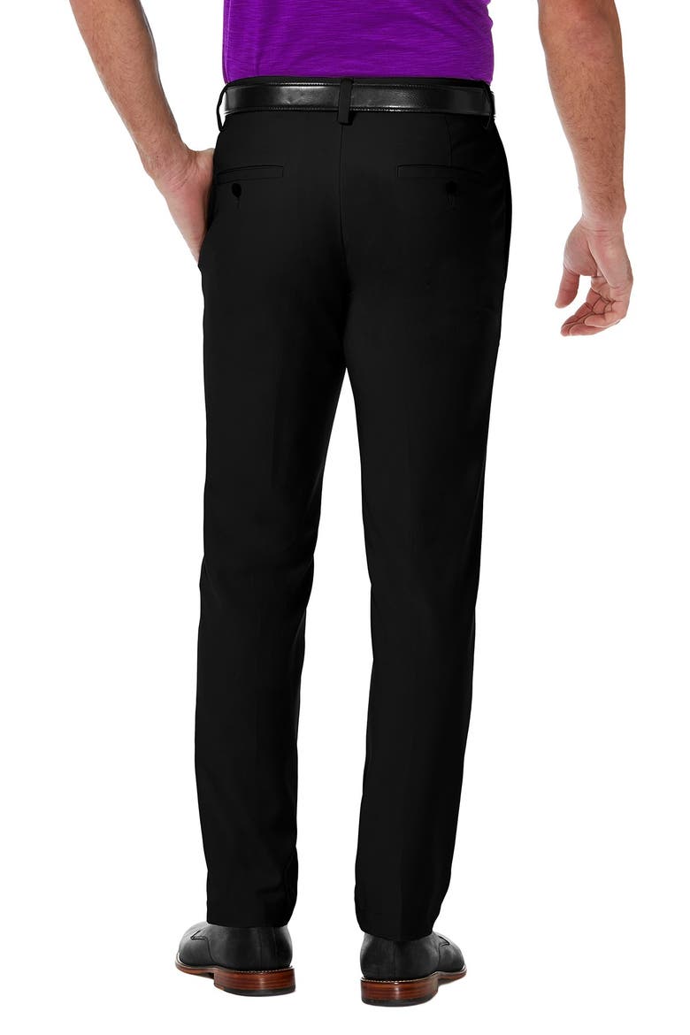 Cool 18® PRO Slim Fit Flat Front Pant, Alternate, color, BLACK