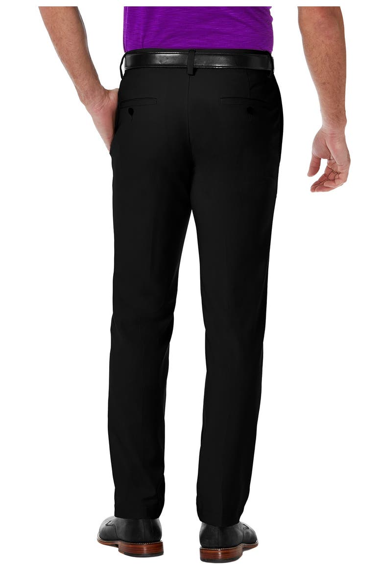 HAGGAR Cool 18<sup>®</sup> PRO Slim Fit Flat Front Pant, Alternate, color, Black