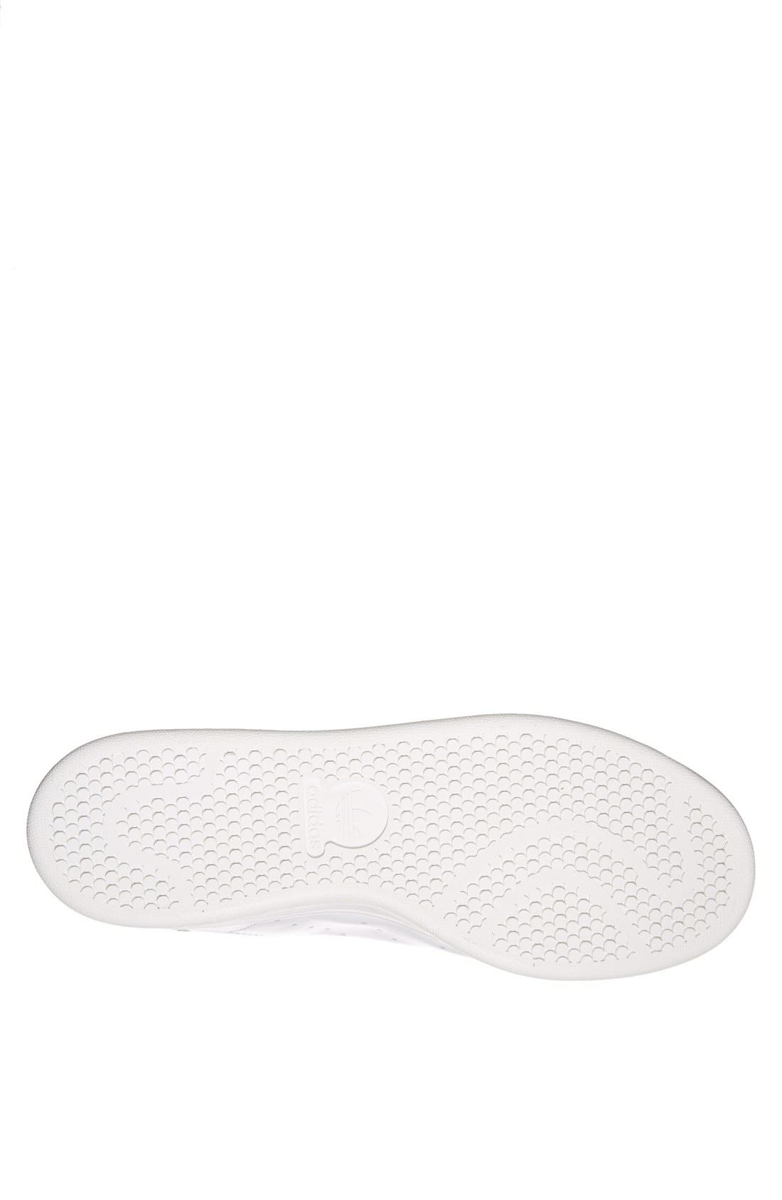 Stan Smith Sneaker, Alternate, color, WHITE/ WHITE/ GREEN