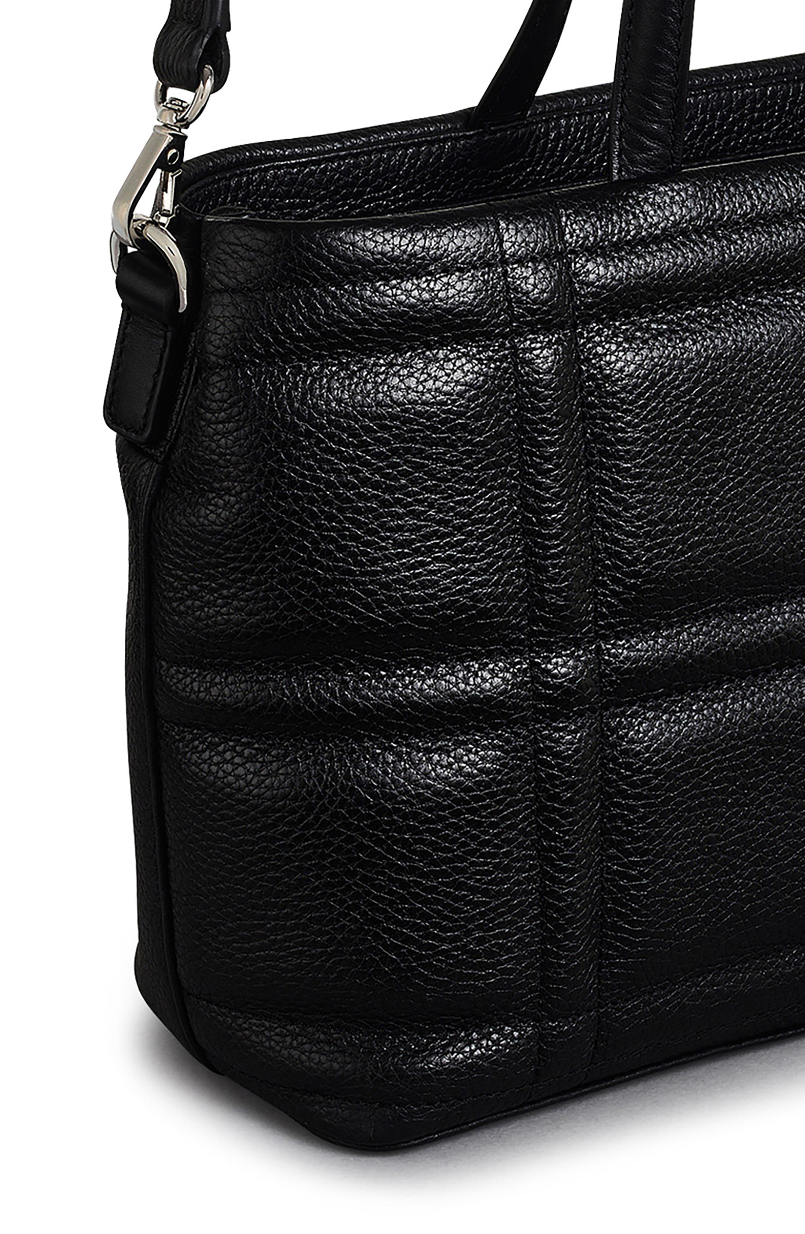 Radley Sunny Dene Small Zip Quilted Leather Satchel, Alternate, color, Black