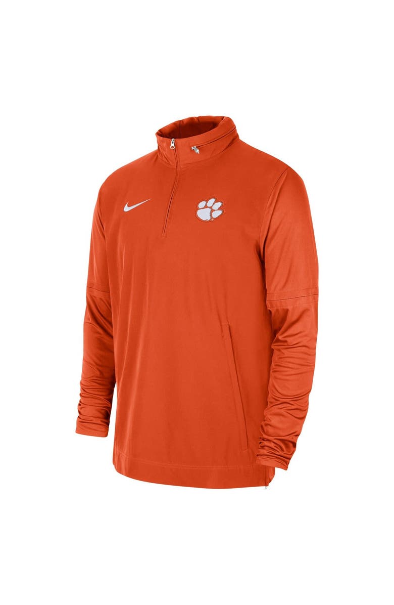 Nike Men's Nike Orange Clemson Tigers 2023 Coach Half-Zip Hooded Jacket, Alternate, color, Orange