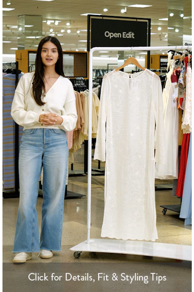 Cove Sheer Embroidered Open Knit Kaftan video