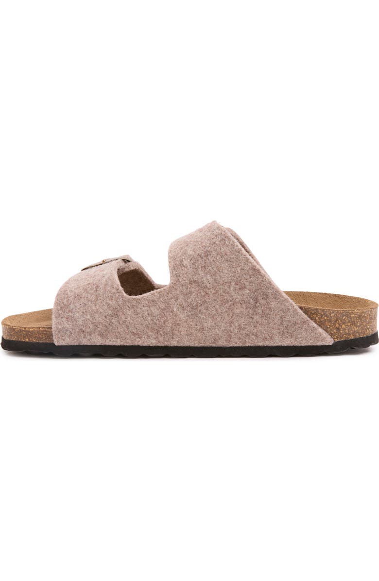 Celtic & Co. Felt Double Buckle Slide Sandal, Alternate, color, Taupe
