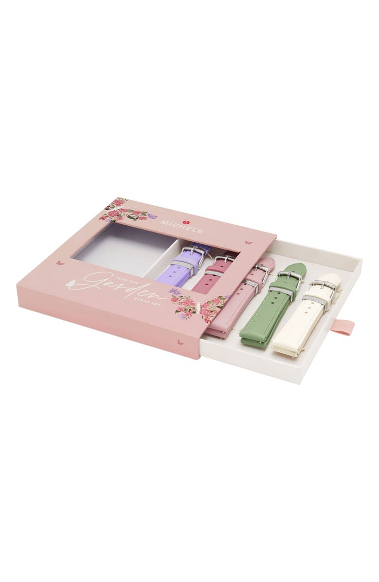 MICHELE Into the Garden 5-Pack 16mm Silicone Watchbands Gift Set, Alternate, color, 