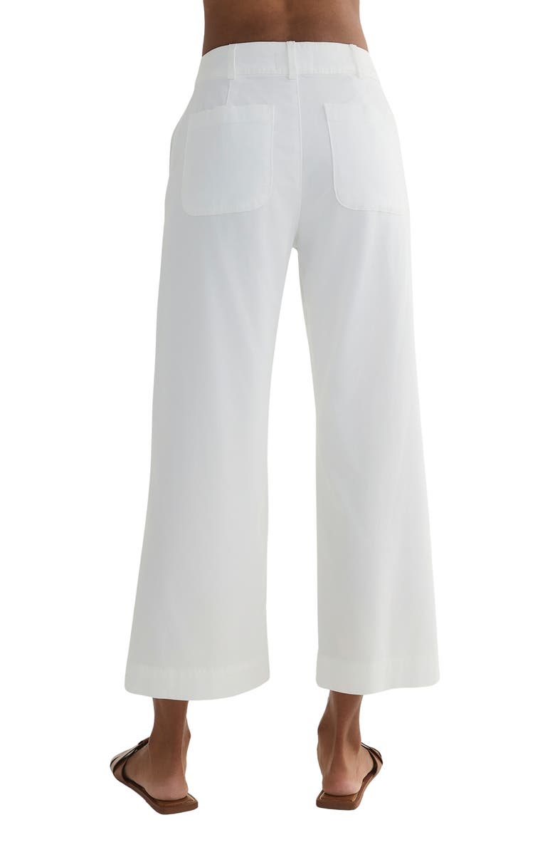 Bella Dahl Saige Wide Leg Crop Pants, Alternate, color, White