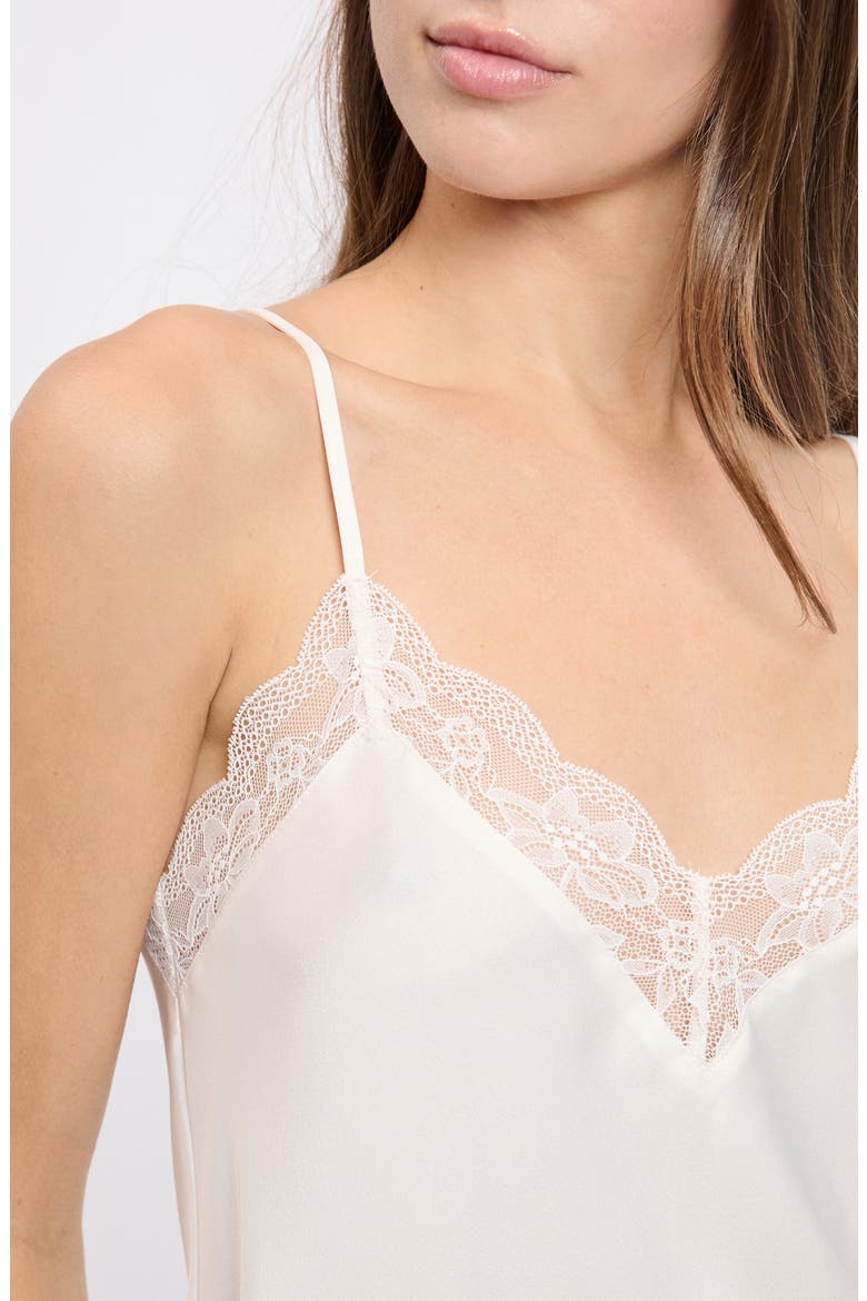 Desire Lace Trim Camisole, Alternate, color, ECRU