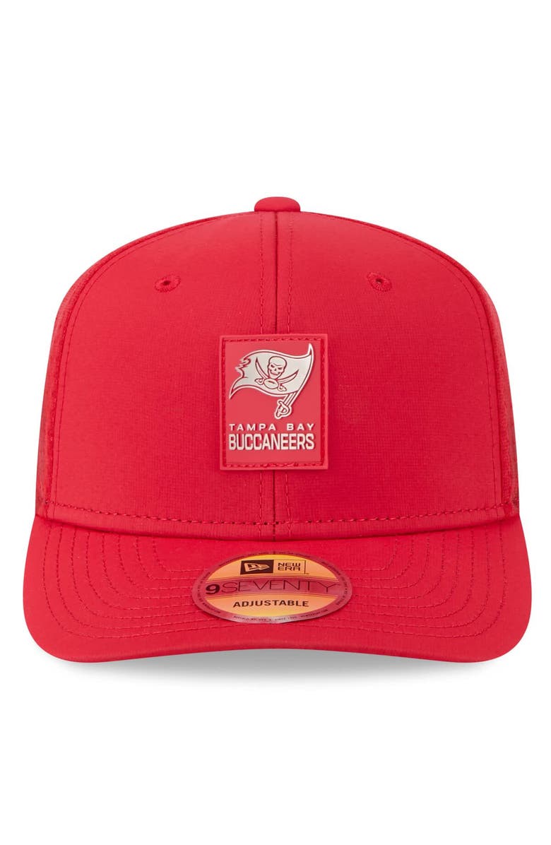 New Era Men's New Era Red Tampa Bay Buccaneers 2025 Sideline 9SEVENTY Trucker Adjustable Hat, Alternate, color, Red