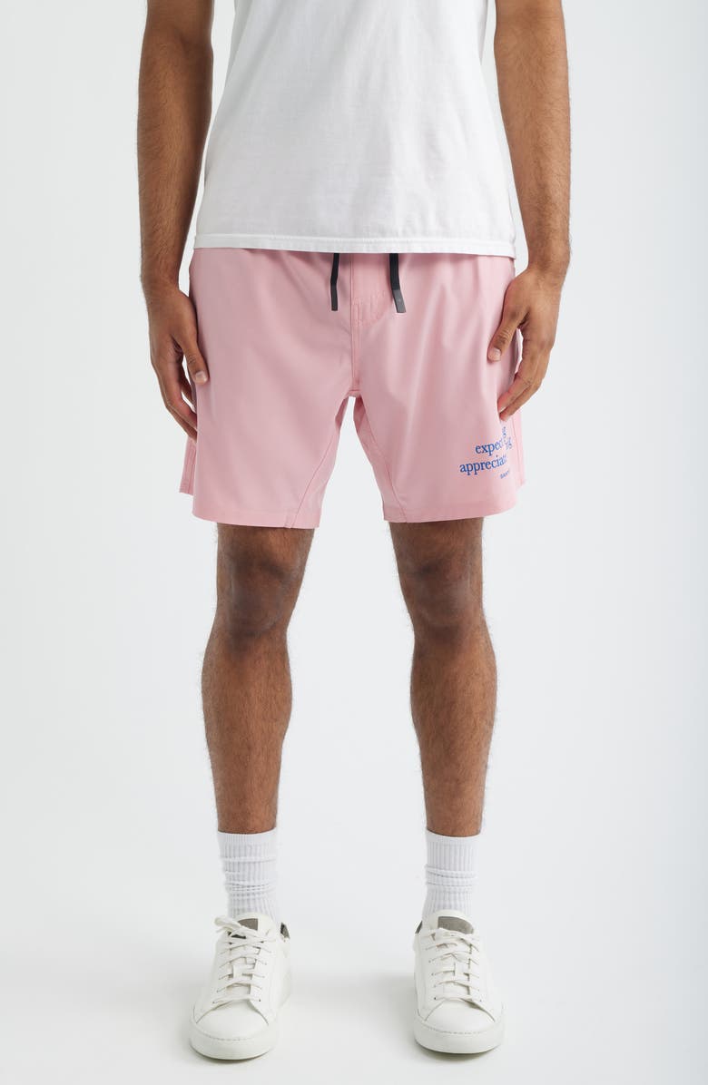 SANTO STUDIO Tempo Appreciate Tech Drawstring Shorts - Jett Lawrence Edition, Main, color, Pink