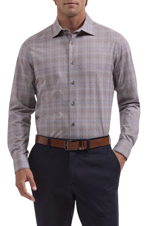 James OoohCotton Performance Long Sleeve Button Up Shirt