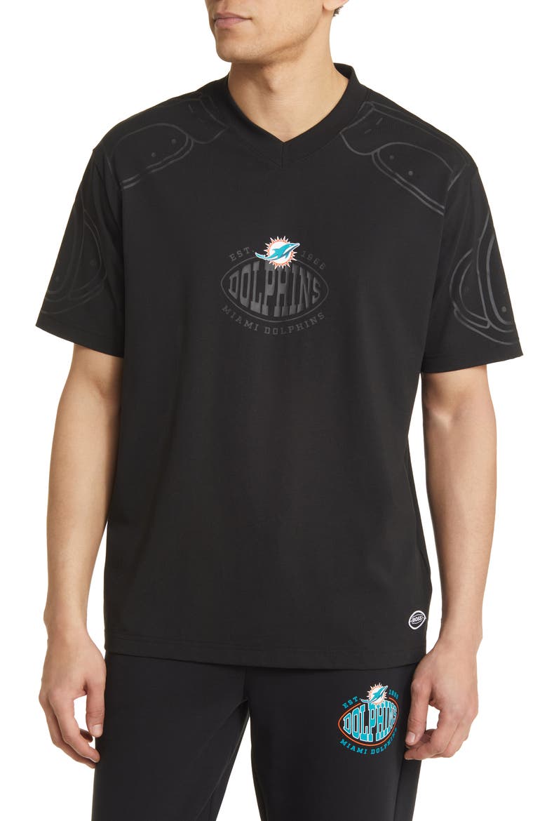 x NFL Tackle Graphic T-Shirt, Main, color, MIAMI DOLPHINS BLACK