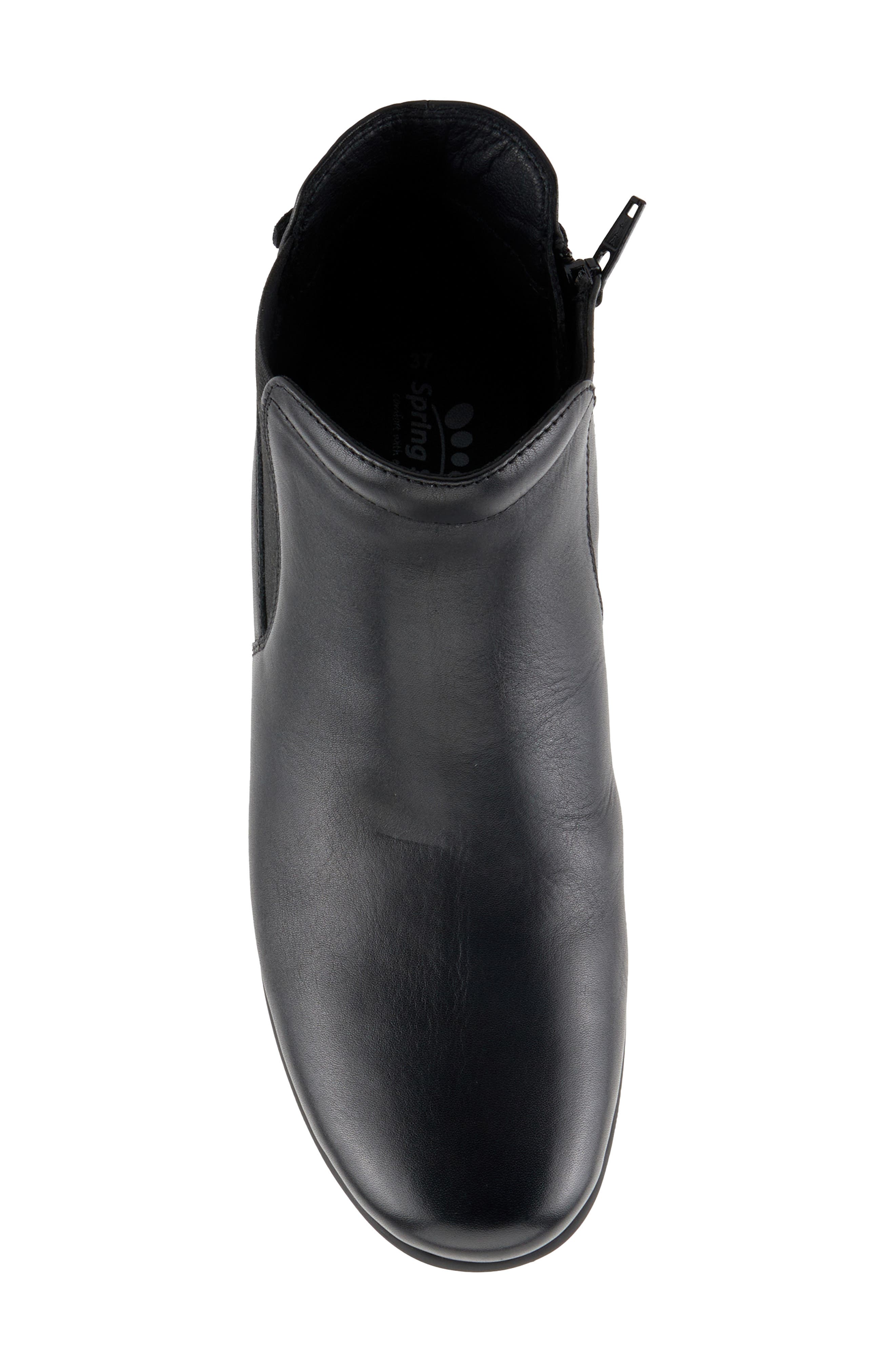 Spring Step Apso Platform Wedge Bootie, Alternate, color, Black