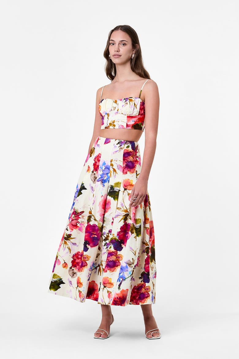 Yulia Top, Main, color, Watercolor Flora