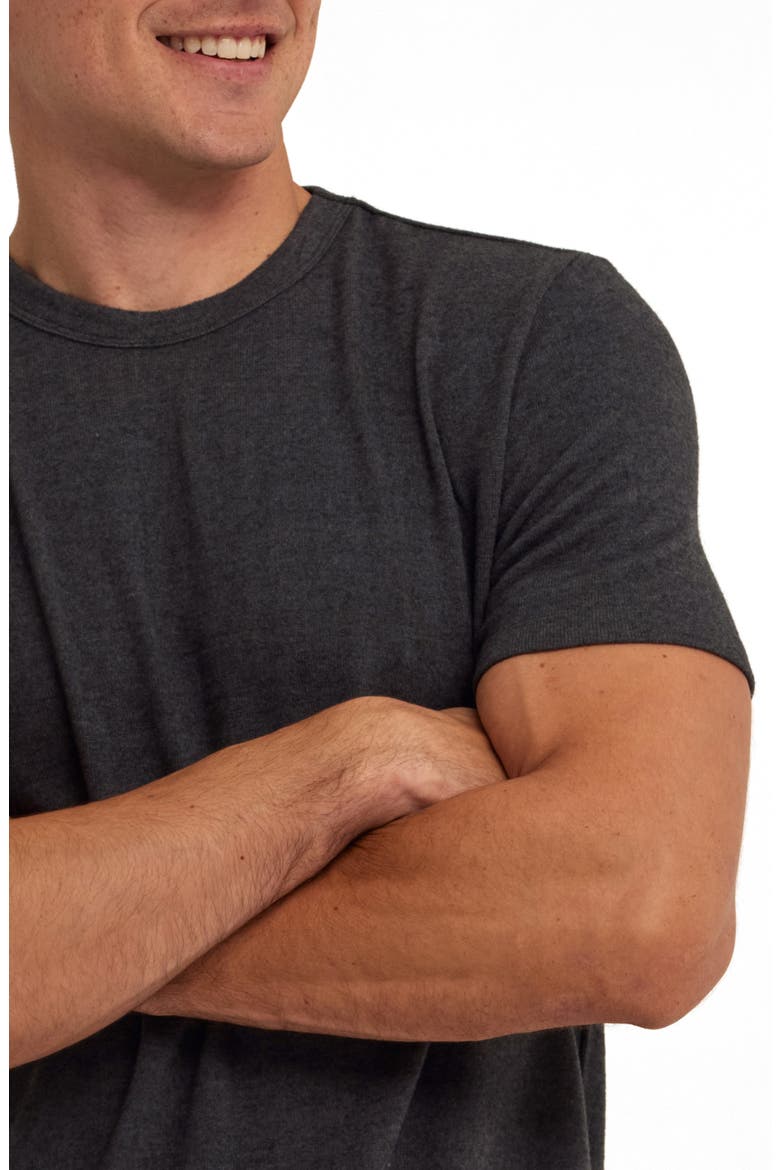 Gil Short Sleeve Sweater, Alternate, color, BLACK