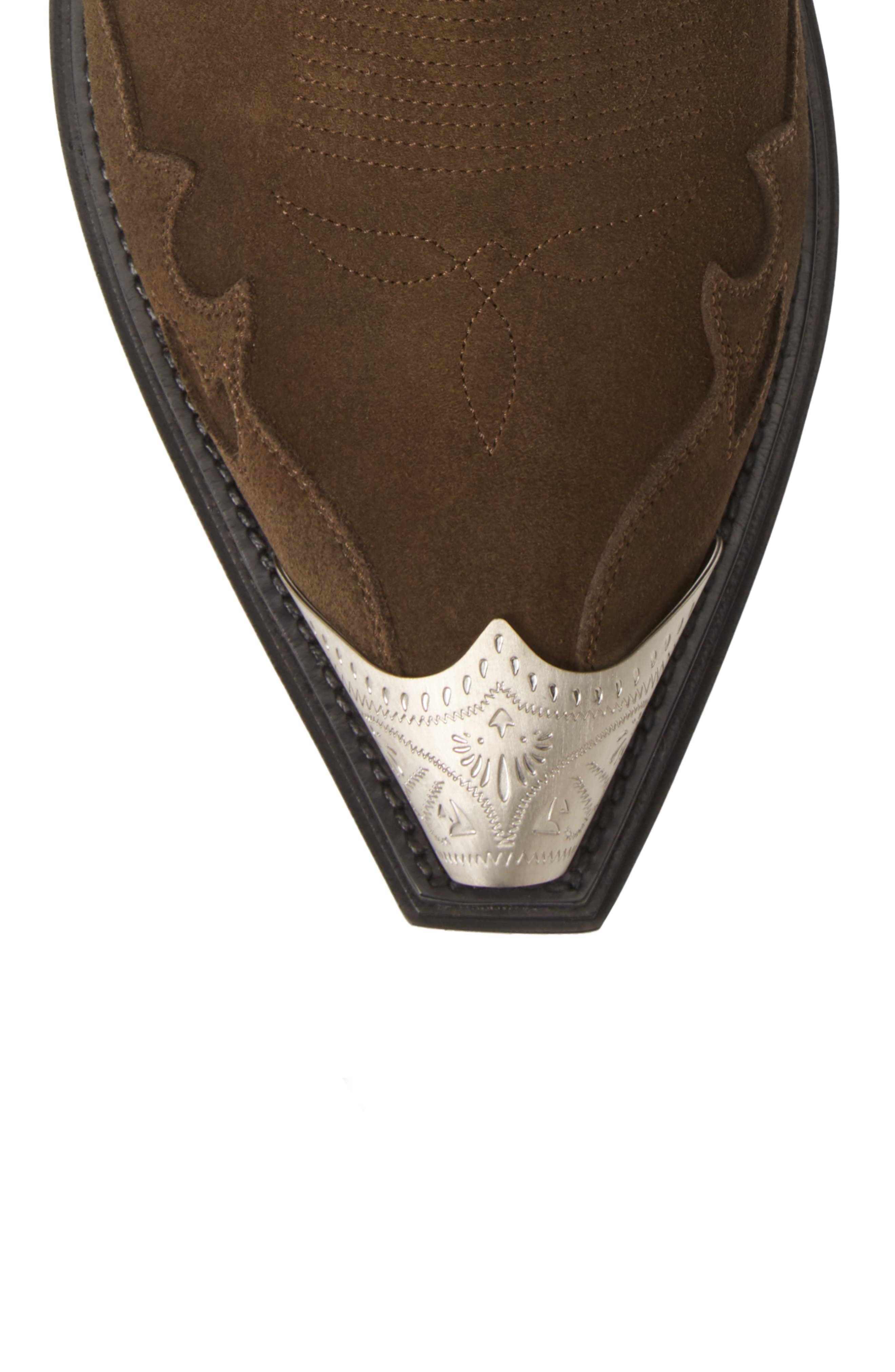 Balenciaga Metal Toe Zip Boot, Alternate, color, 