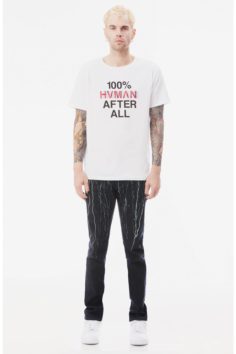 Hvman After All Graphic Crewneck T-Shirt, Alternate, color, WHITE