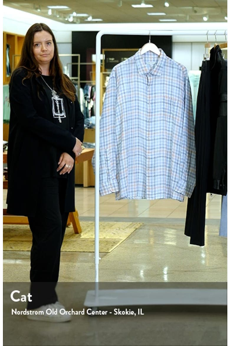 Breakwater Check Linen Button-Up Shirt video