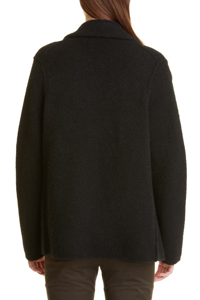 Oversize Sweater Knit Blazer, Alternate, color, BLACK