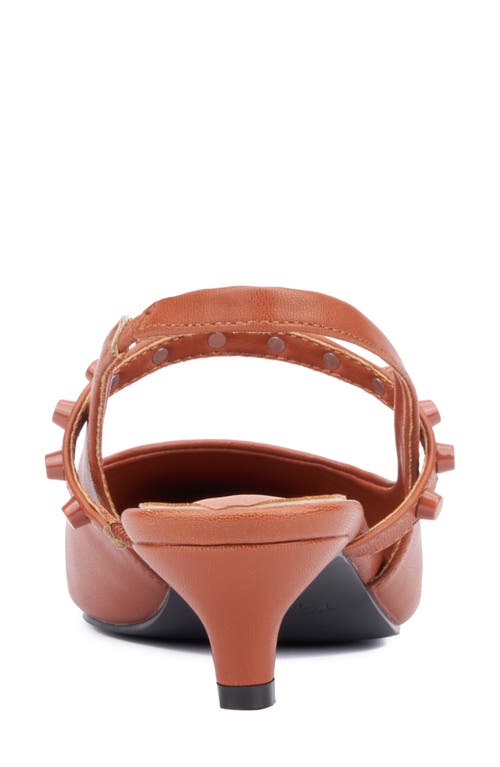 Torgeis Tamara Slingback Kitten Heel Pump In Brown