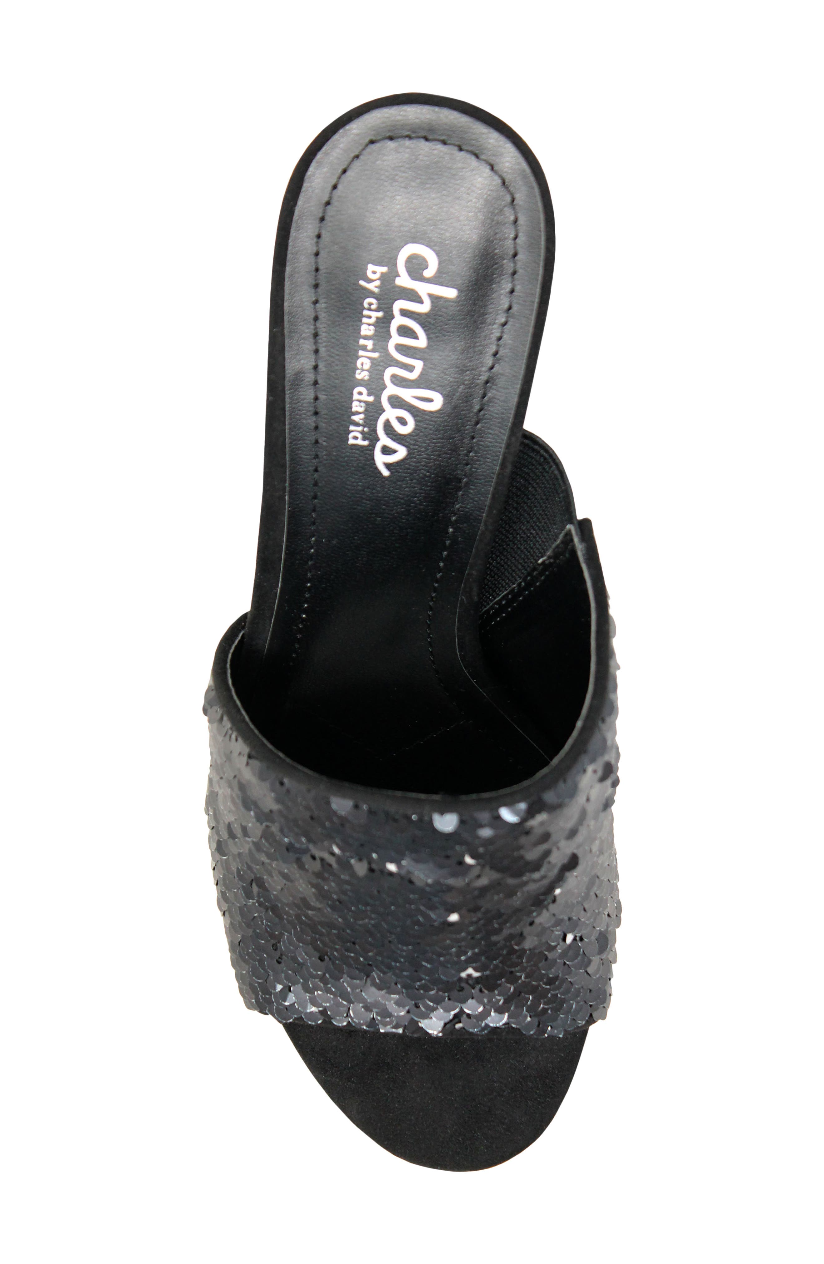 Charles by Charles David Reveal Sandal, Alternate, color, Black-Sq