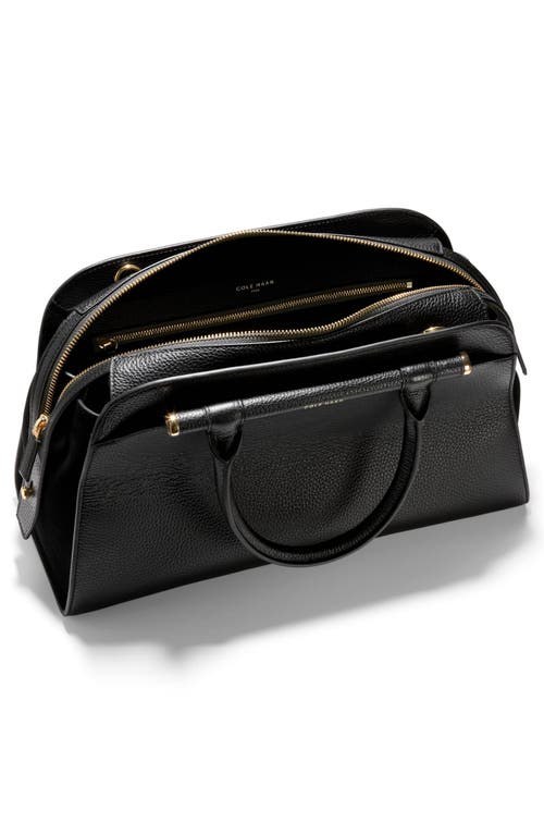 Cole Haan Medium Catherine Leather Satchel In Black