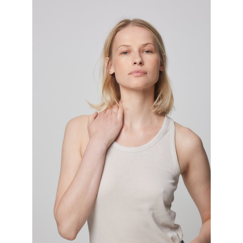 MAJESTIC MAJESTIC FILATURES LYOCELL COTTON BABY RIB SCOOPNECK TANK