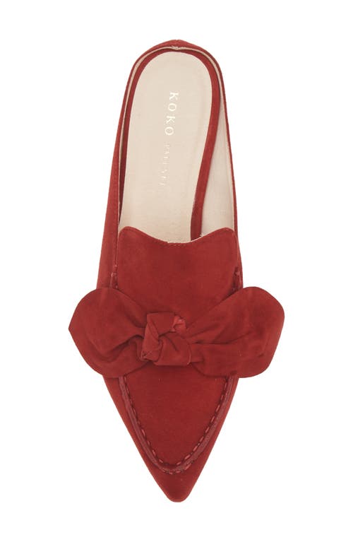 Koko + Palenki Piet Bow Mule In Red