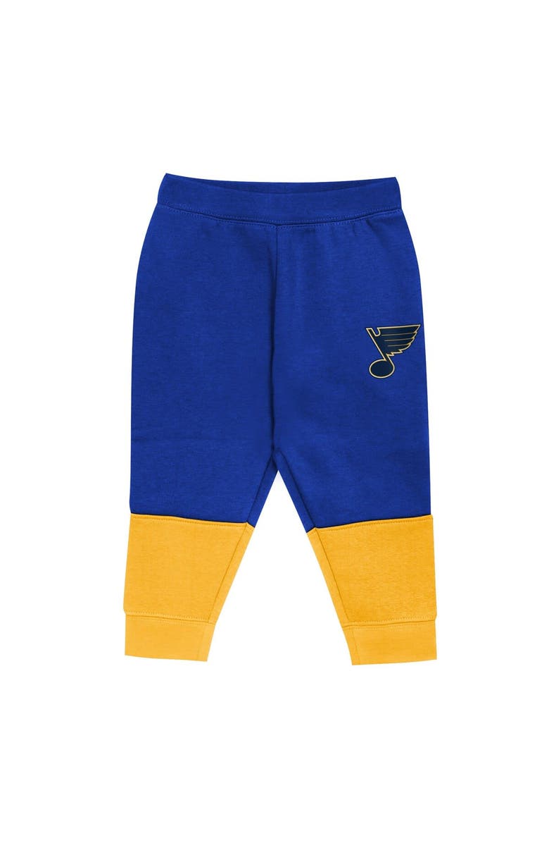 Outerstuff Toddler Gold/Blue St. Louis Blues Big Skate Fleece Pullover Hoodie and Sweatpants Set, Alternate, color, 