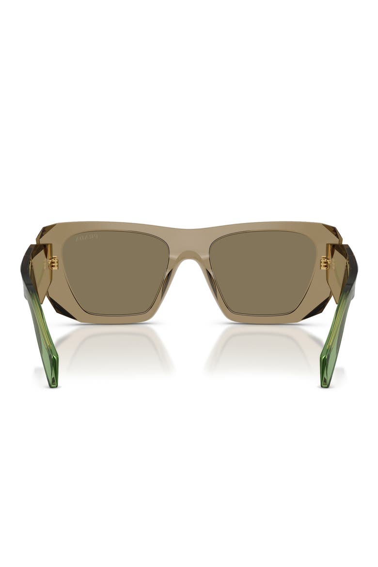53mm Square Sunglasses, Alternate, color, TERRA / LIGHT BROWN