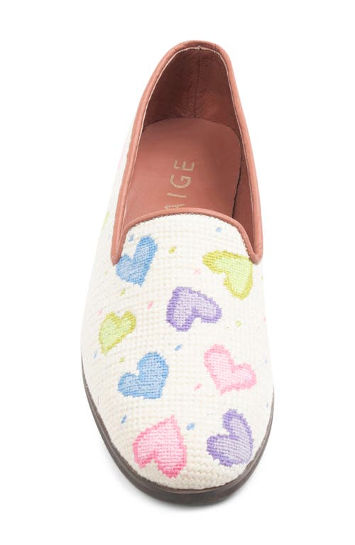 Bypaige Needlepoint Loafer In Tan Multi