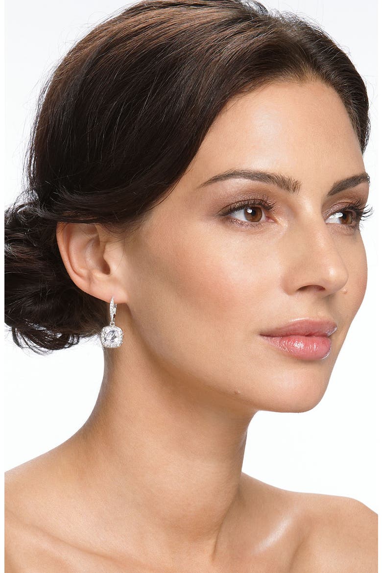 Princess Earrings, Alternate, color, SILVER