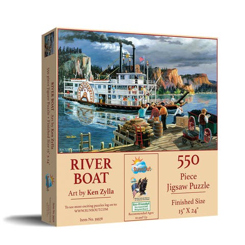 Riverboat 550 piece Jigsaw Puzzle for Adults