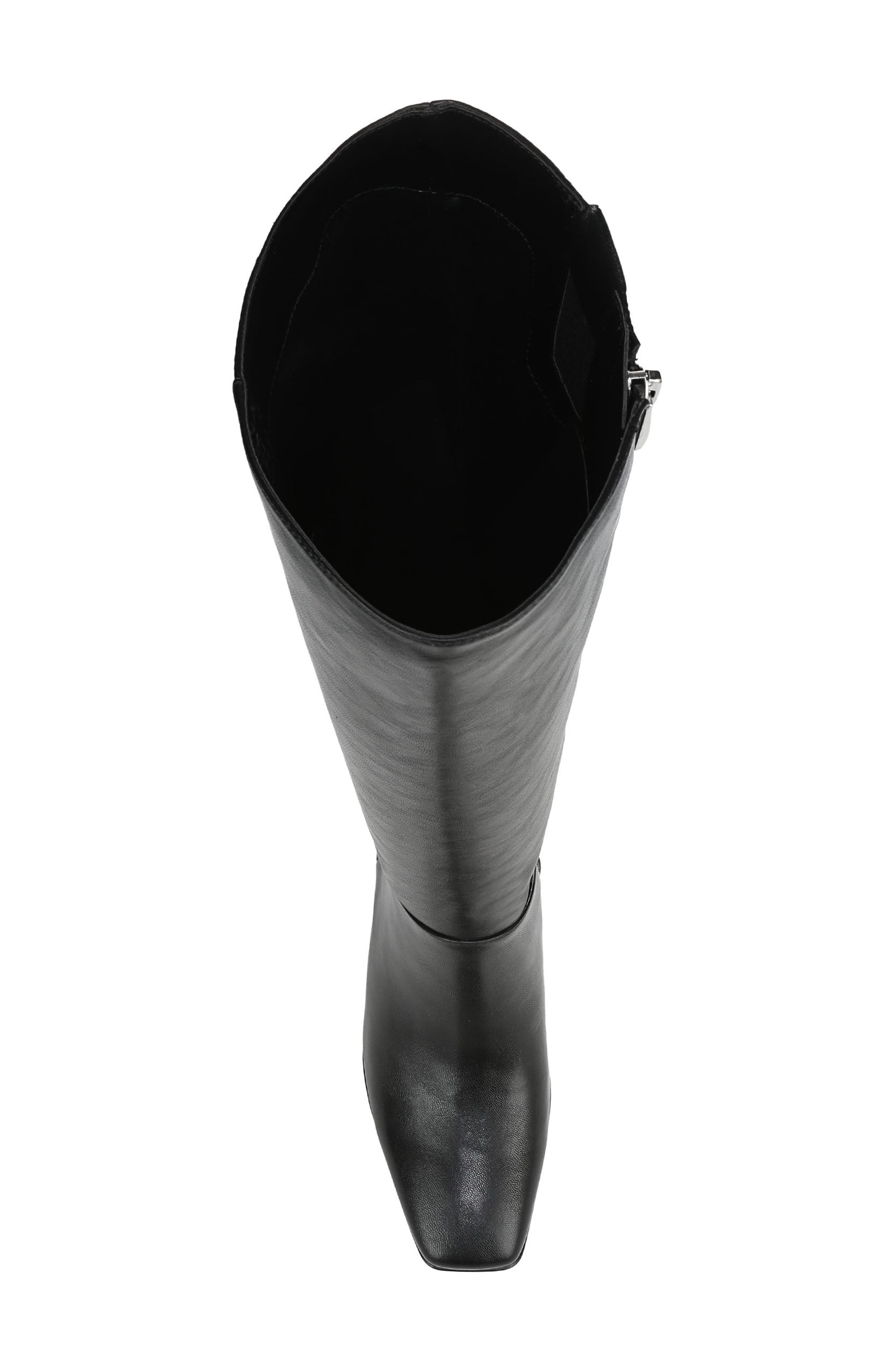 Naturalizer Nona Square Toe Boot, Alternate, color, Black