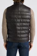 Peter Millar Crown Craft Deerskin Leather Quilted Vest