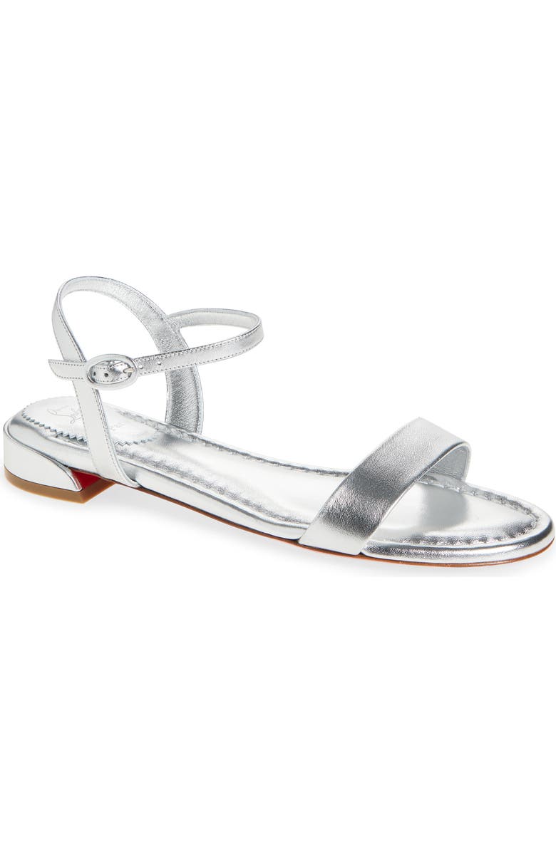Christian Louboutin Sweet Jane Sandal, Main, color, Silver/ Lin Silver