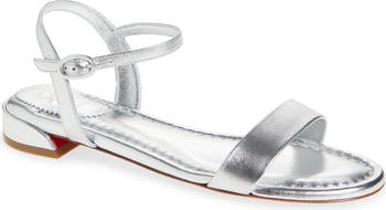 【CHRISTIAN LOUBOUTIN】Sweet Jane メタリックレザーサンダル Sweet Jane Sandal - Sandals - Lamb nappa leather - Black