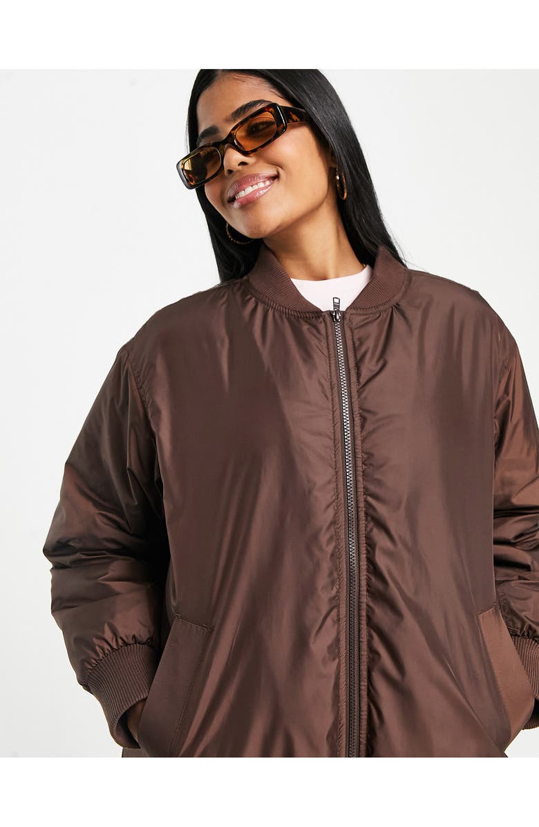 ASOS DESIGN Relaxed Bomber Jacket, Alternate, color,