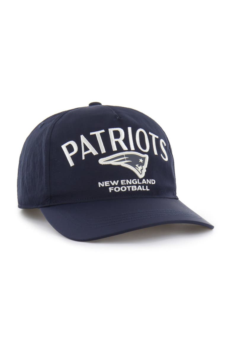 Men's '47 Navy New England Patriots Modernia Hitch Adjustable Hat, Alternate, color, Navy