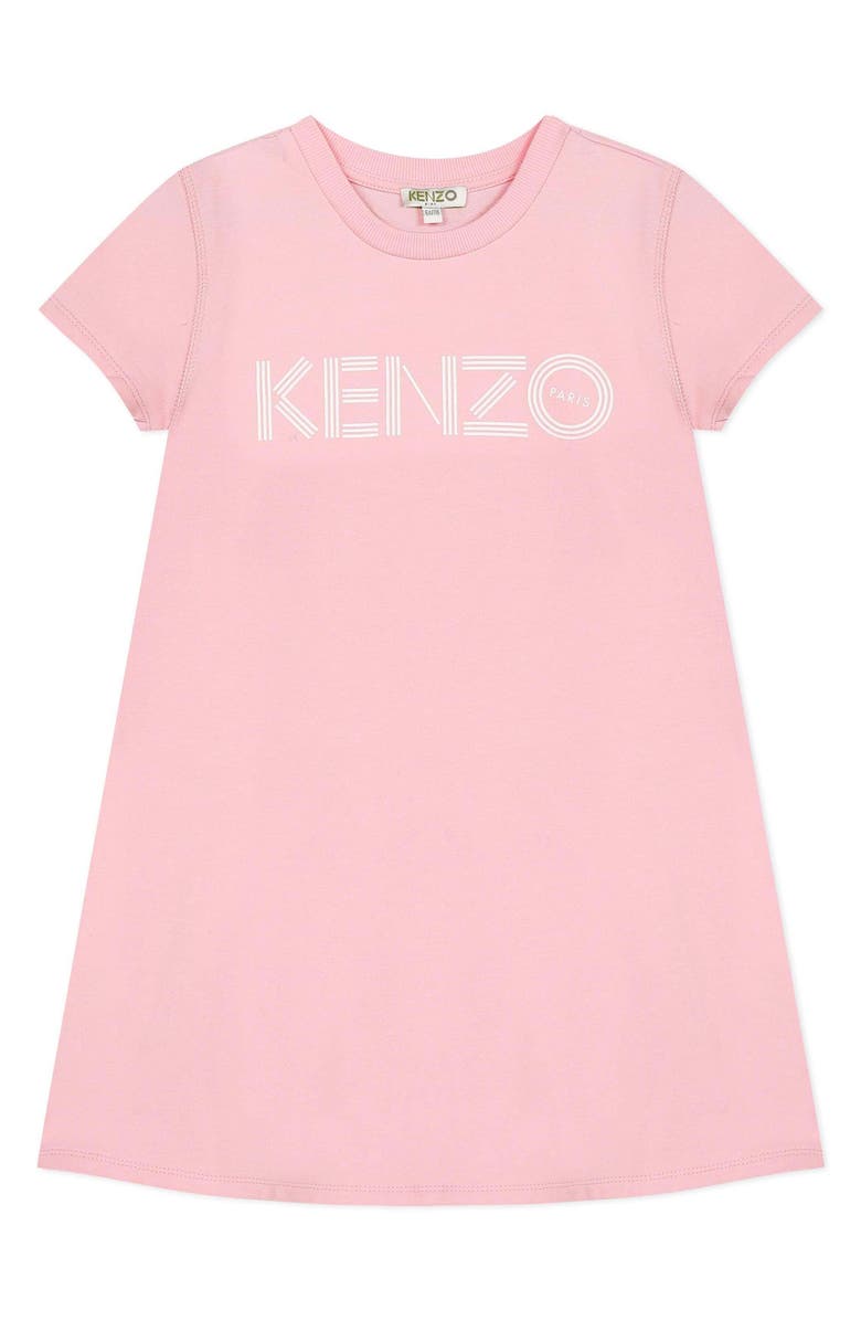KENZO Logo French Terry T-Shirt Dress, Main, color, 
