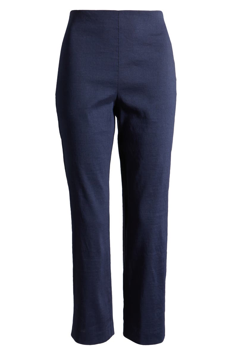 KOBI HALPERIN Tori Linen Blend Pants, Alternate, color, Navy