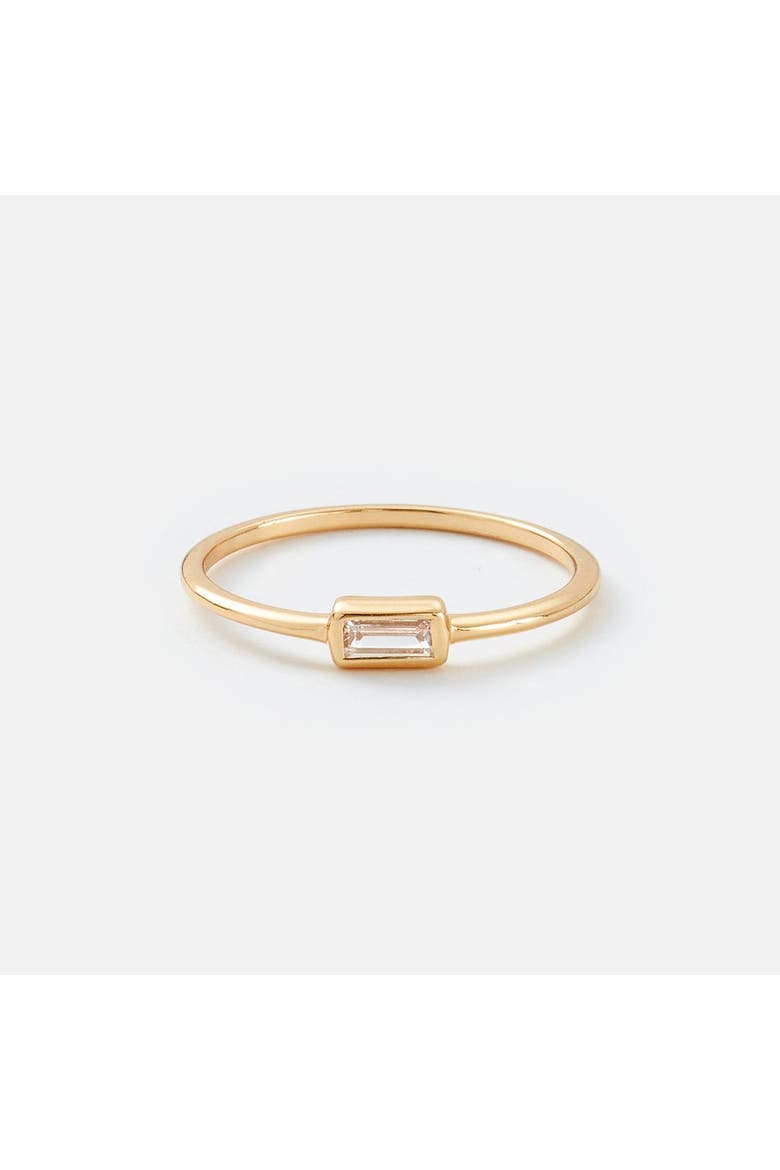 Single Baguette Ring, Main, color, Gold