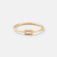 Sara Patino Single Baguette Ring