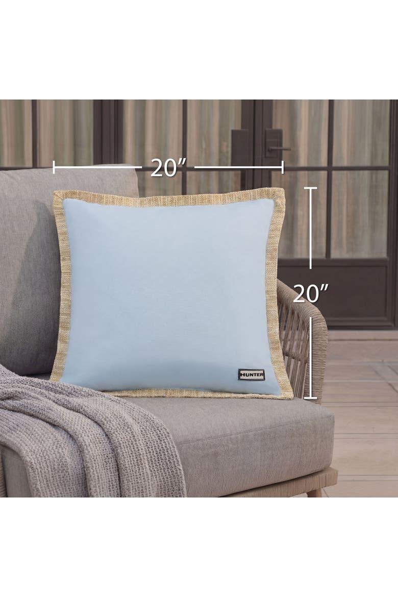 Amelia Square Outdoor Pillow 2-Piece Set, Alternate, color, Light Blue