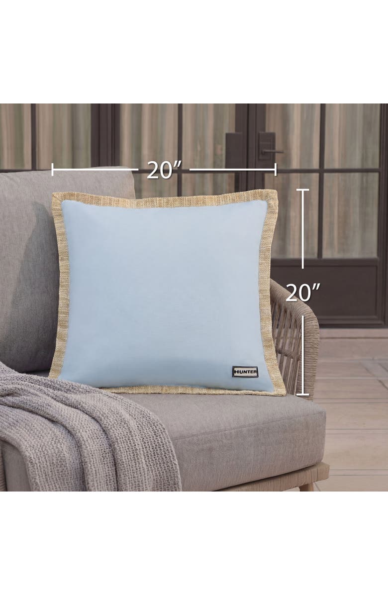 Hunter Amelia Square Outdoor Pillow 2-Piece Set, Alternate, color, Light Blue
