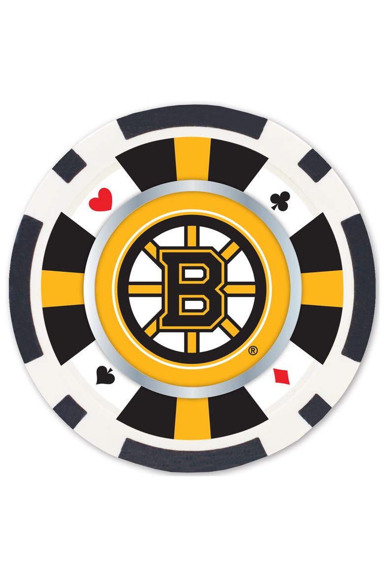Boston Bruins 100 Piece Poker Chips, Alternate, color, Multicolor