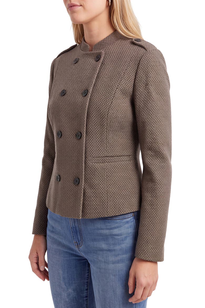 Military Jacket, Alternate, color, BLACK/ BROWN