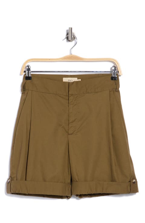 Elio High Waist Cotton Shorts