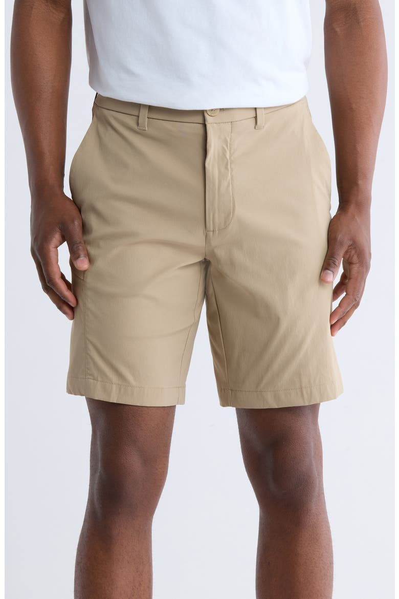 Flat Front 9-Inch Golf Shorts, Main, color, CHINCHILLA