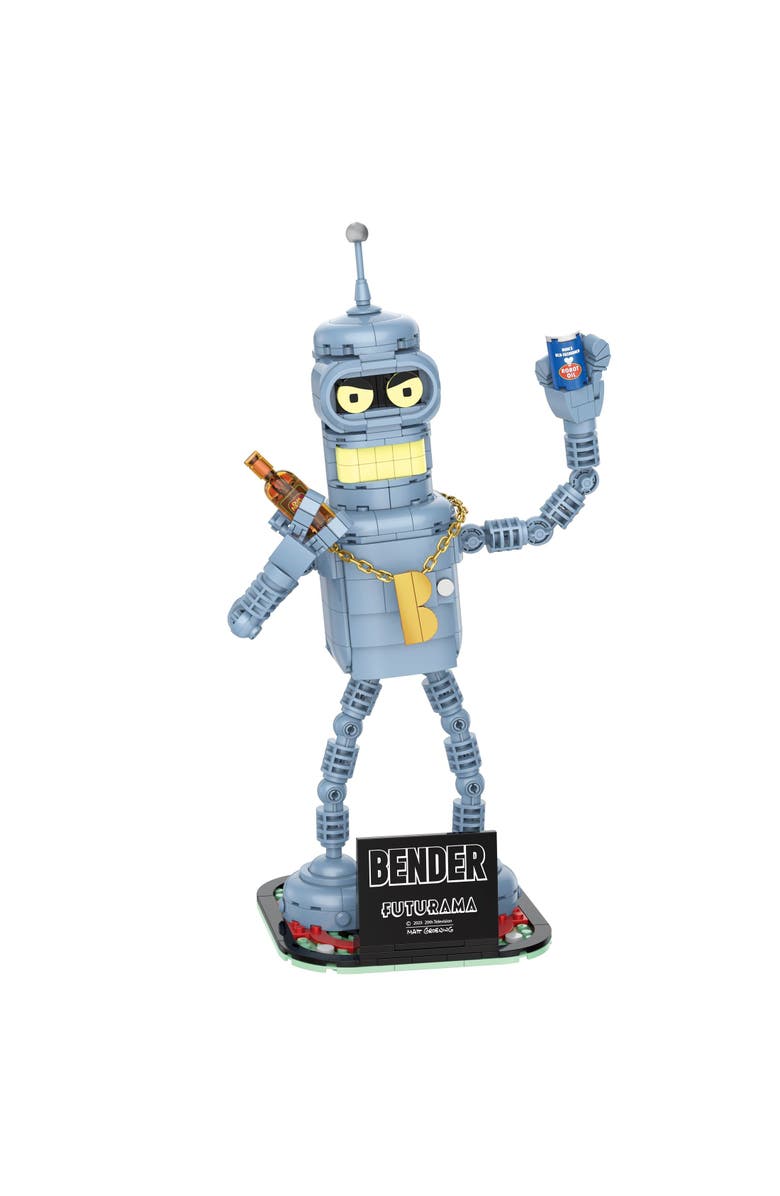 Brickcraft Futurama Bender Building Set, Alternate, color, Yellow