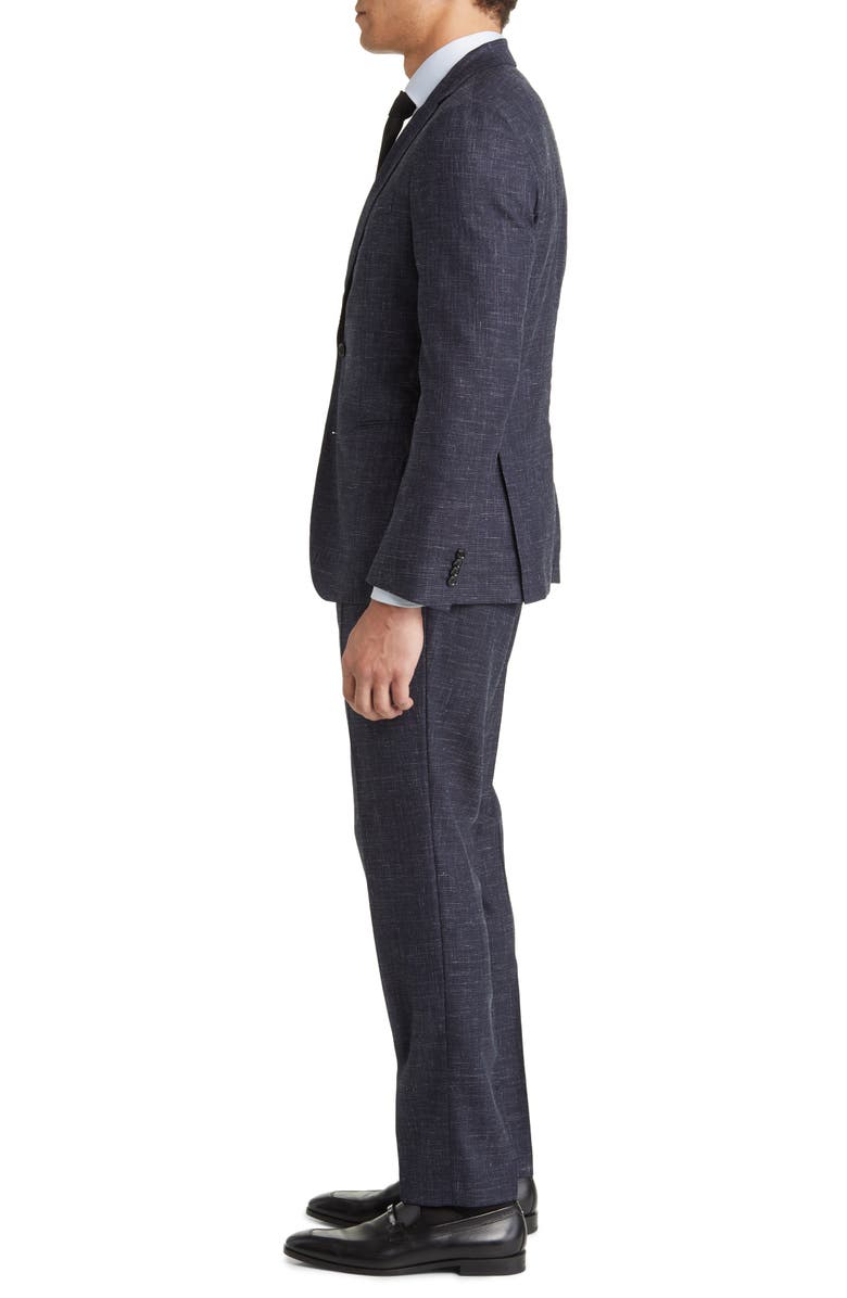 BOSS Huge/Genius Stretch Virgin Wool & Linen Suit, Alternate, color,