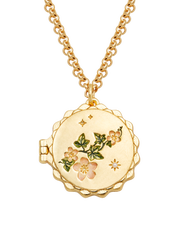 Fable England Ivy Blossom Locket Necklace